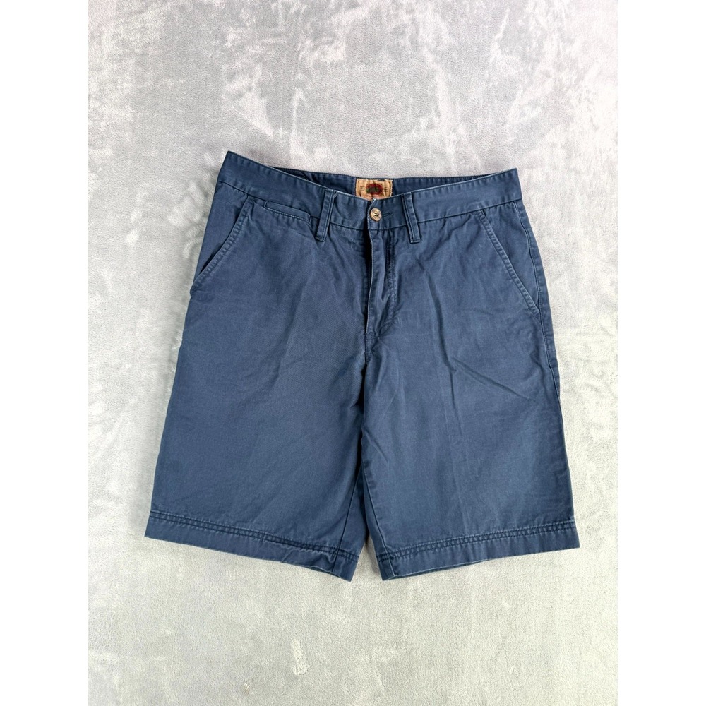 Boston Traders Luxury Vintage Chino Shorts Mens 32 Blue Stretch Cotton Mid Rise